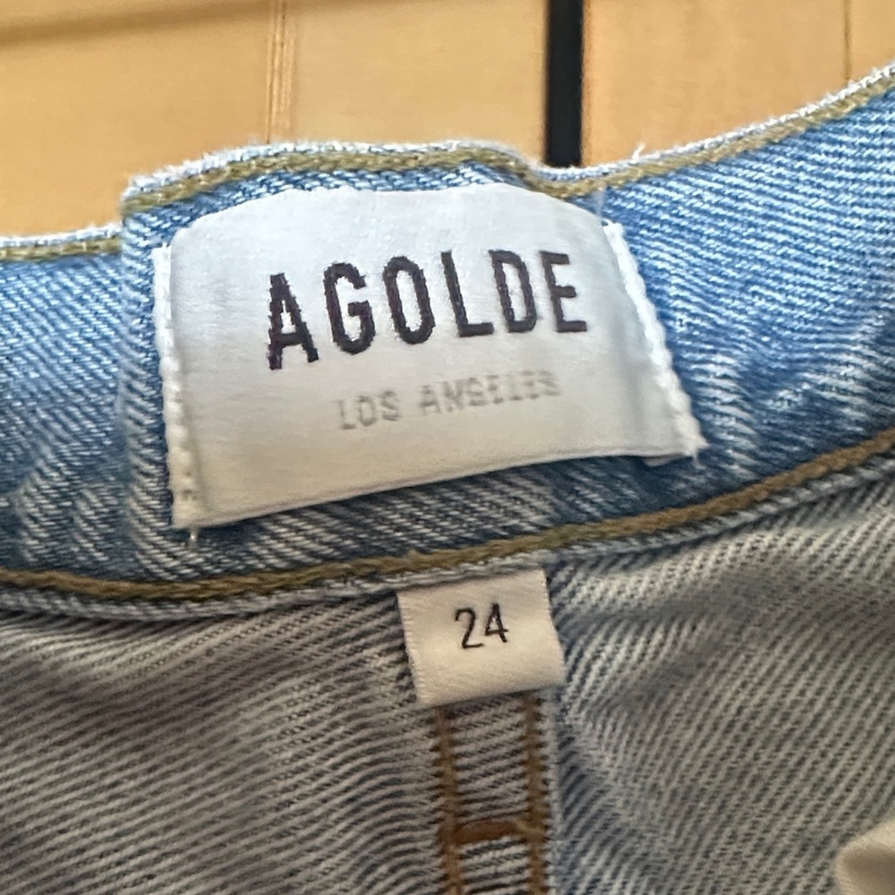 Agolde Riley High Rise Distressed Jeans - Picture 4 of 4